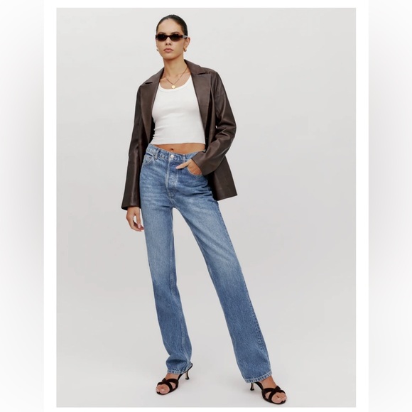 ๐ Fall Sale! ๐ Reformation Cynthia Long Jean, Size 26 - Picture 1 of 5